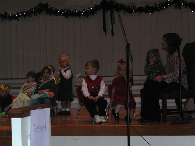 Ryan in his Christmas program at school