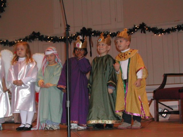 Kevin in his Christmas program at school