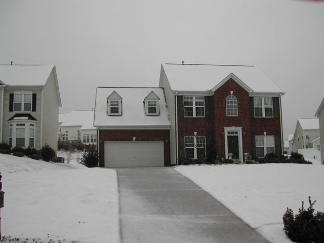 The view of our house from the street during the 2007 Greenville snow